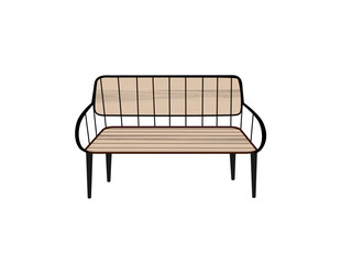 the chair on a white background.