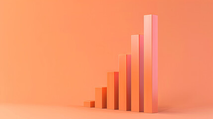 business graph with arrow on the screen