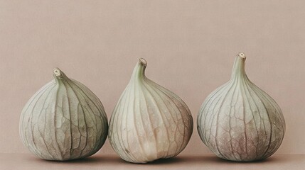 Obraz premium A trio of figurines atop a table beside them