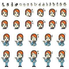 Illustration of a male operator