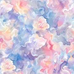 Fototapeta premium Abstract Watercolor Floral Pattern