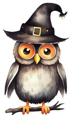 Naklejka premium PNG Halloween spooky owl animal cartoon bird.