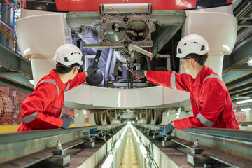 Engineers inspect the Scharfenberg coupler after every use.