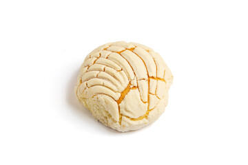 Fotografía de Pan mexicano en tomas generales y a detalle, con fondo blanco 