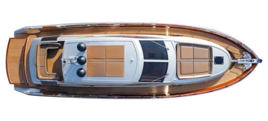 PNG  Luxury yacht aerial view