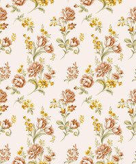 Floral,Rose,Elegant,Seamless,Pattern