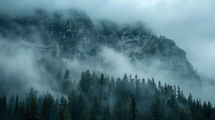 Fototapeta premium fog in the mountains