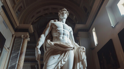 virgin mary statue in the church