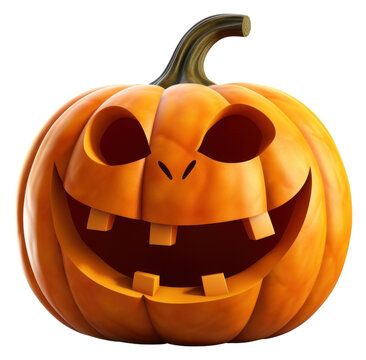PNG Pumpking halloween 3d cartoon realistic vegetable food anthropomorphic.