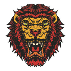 Lion Head Mascot.	