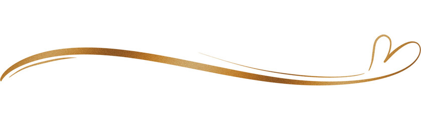 Gold under line
