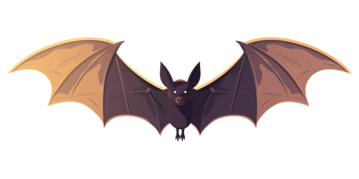 PNG Bat halloween cartoon animal.