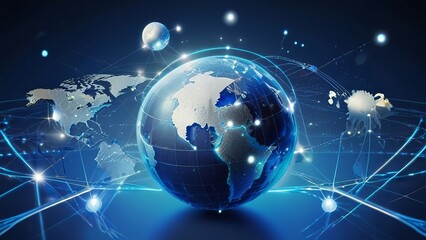 Structure of global technology and connection of communication with internet