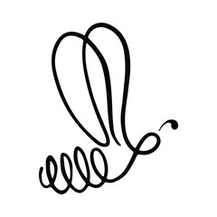 Honey bee icon. Vector illustration isolated on a white background. Hand drawn doodle of a bee. Honey Bee Tattoo, Bee Icon, Bee Logo, Bee Symbol