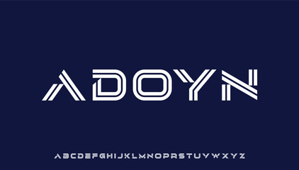 modern stylish capital alphabet letter logo design © Vikas