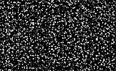 Snow, stars, fairy twinkling lights, rain drops on black background. Abstract vector noise. Small particles of debris and dust. Distressed uneven grunge texture overlay.
