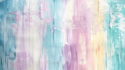 A colorful painting with a blue and pink stripe