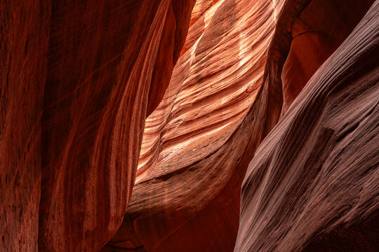 Striated corridors of Mystic Canyon are amazing to walk through and explore. Eons of erosion have created amazing feats of nature; Kanab, Utah, United States of America