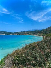 Fototapeta premium view of the sea from the beach