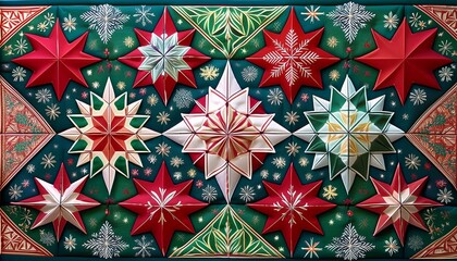 christmas decoration on red