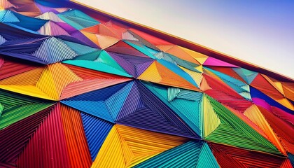 Abstract Geometric Patterns- A vibrant and colorful abstract image
