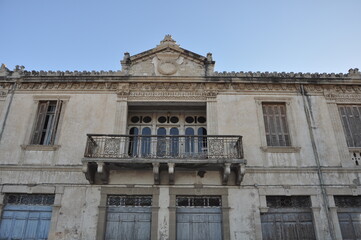 Obraz premium The beautiful Old building, historical center of Limassol in Cyprus