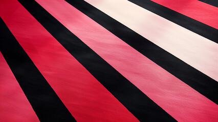 Obraz premium Bold Geometry: Wide Stripes in Contrasting Pink and Black