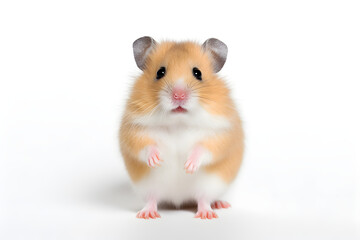 Playful and Inquisitive Dwarf Hamster Caught in a Moment