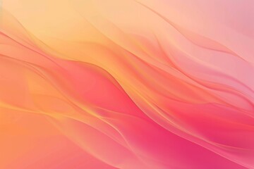 Obraz premium Abstract background with soft pink and orange color gentle waves