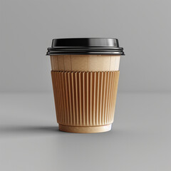 white paper cup for hot drinks. Made with. Made with generative ai
