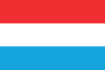 Luxembourg national pride. Luxembourg flag. Flat design. Vector illustration.