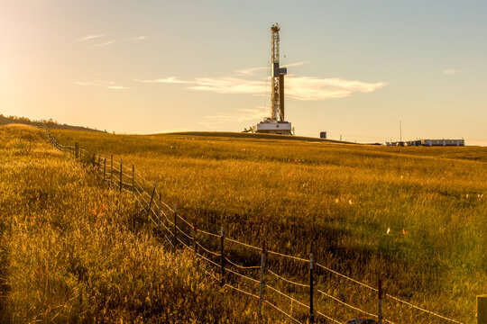 Drilling for oil in North Dakota