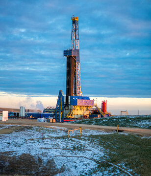 Drilling for oil in North Dakota