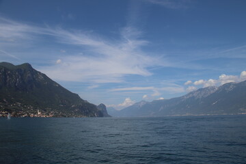 View of Garda lake in Italy 