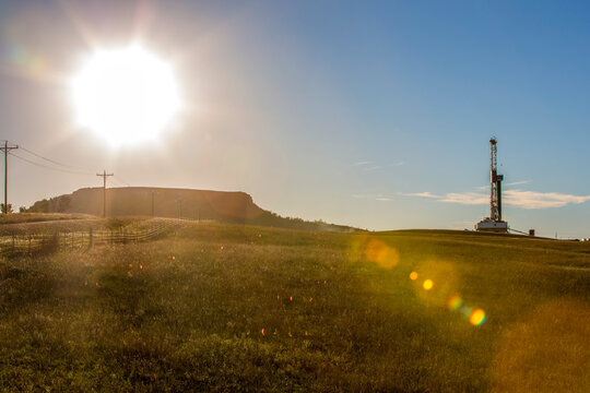 Drilling for oil in North Dakota