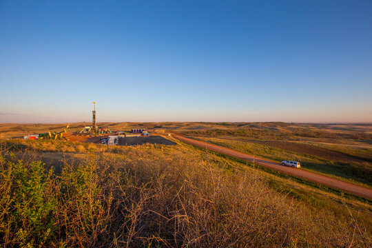 Drilling for oil in North Dakota