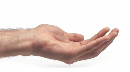 A hand is shown in a white background