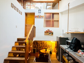 Interior view of home in Cusco, Peru.