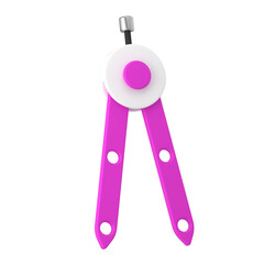 Back to School 3D Icon , Compass