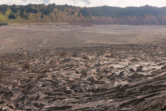 Volcanic terrain in Bromo Tengger Semeru National Park; Ranupani, East Java, Indonesia