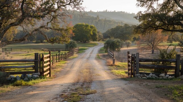 California Ranch Gateway: Rustic American Charm in the Heart of California