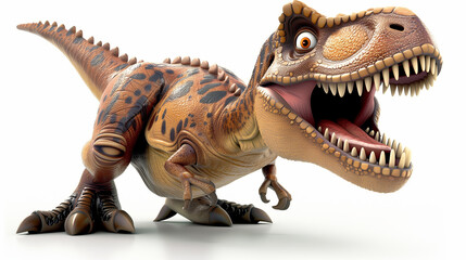 Fototapeta premium Friendly T-Rex Dinosaur with Open Mouth..