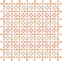 vintage colored square flower background