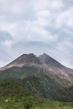 Mount Merapi, an active stratovolcano in Central Java, Indonesia; Selo, Boyolali Regency, Central Java, Indonesia
