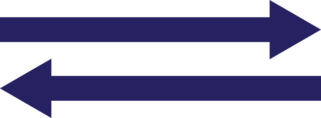 A large black icon with a solid long arrow pointing to the right on a white background