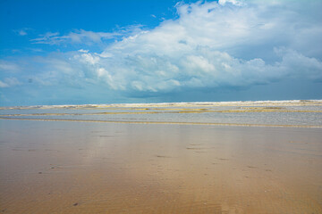 beach and sky in tajpur digha