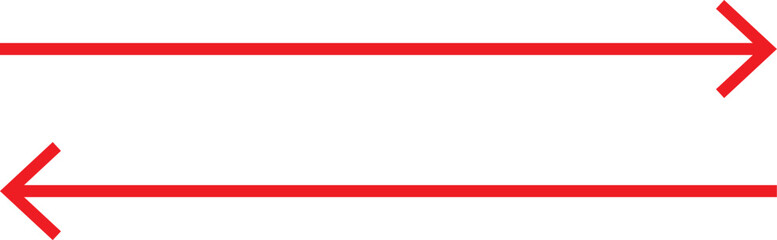 Obraz premium A large black icon with a solid long arrow pointing to the right on a white background