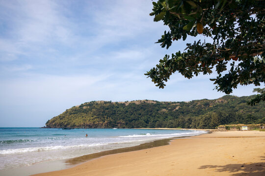 Beautiful Dam Trau Beach in the Con Dao archipelago, South China Sea, Vietnam; Con Dao, Ba Ria - Vung Tau, Vietnam
