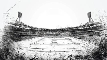 Obraz premium Football Stadium illustration