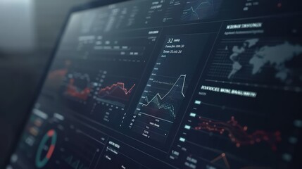 advanced digital platform for private banking, displaying tailored investment advice and wealth management strategies on a secure interface